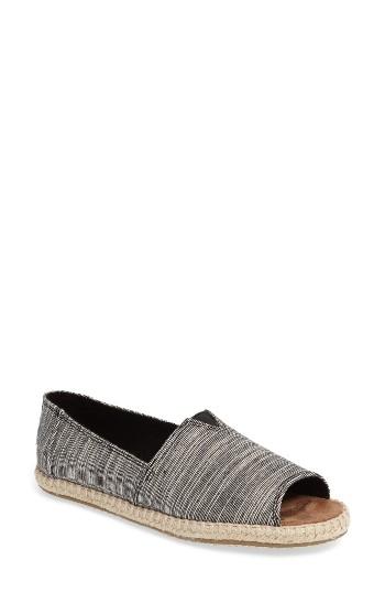 Women's Toms Open Toe Espadrille Slip-on .5 M - Blue