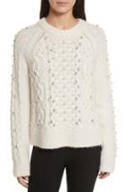 Women's Rag & Bone Jemima Wool & Alpaca Blend Beaded Sweater - Ivory