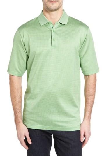 Men's Bugatchi Regular Fit Mercerized Cotton Polo, Size - Green