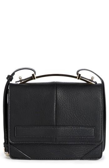 Sole Society Krista Faux Leather Crossbody Bag - Black