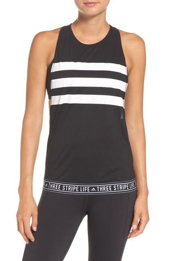 Women's Adidas 3-stripe Muscle Tank