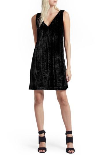 Women's French Connection Theresa Velvet Shift Dress - Black