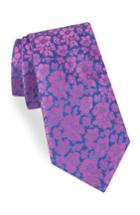 Men's Ted Baker London Picadilly Floral Silk Tie, Size - Blue