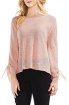 Women's Vince Camuto Tie Sleeve Pointelle Sweater - Pink
