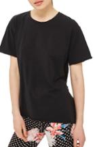 Women's Topshop Tulle Back Tee Us (fits Like 0) - Black