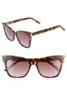 Women's Ted Baker London 53mm Square Cat Eye Sunglasses - Tortoise