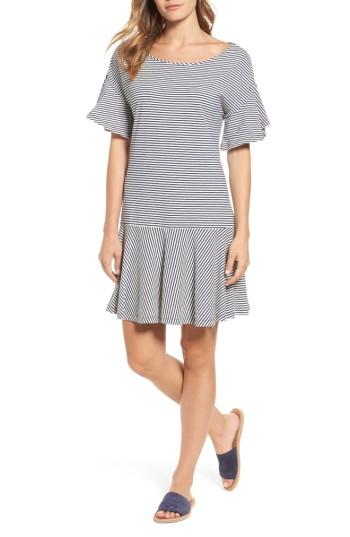 Women's Vineyard Vines Stripe Flounce Dress - Blue