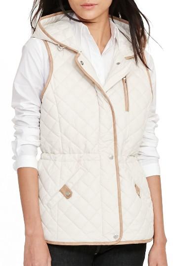 Women's Lauren Ralph Lauren Hooded Quilted Vest