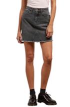 Women's Volcom Stoned Denim Skirt - Black