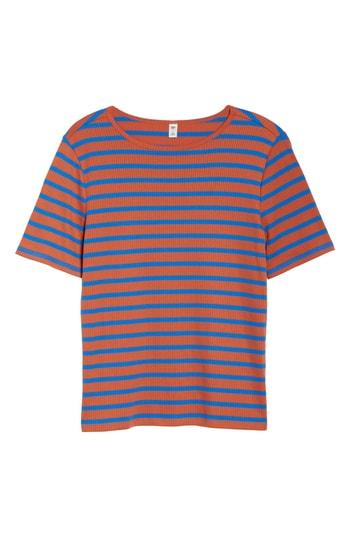 Women's Bp. Stripe Ribbed Tee - Blue