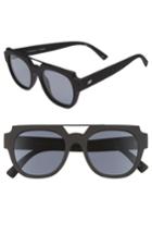 Women's Le Specs La Habana 52mm Retro Sunglasses - Black Rubber