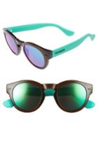 Women's Havaianas Trancoso 49mm Mirrored Round Sunglasses - Brown/ Turquoise