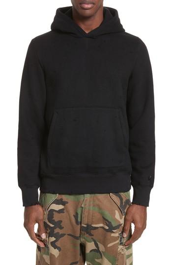 Men's Ovadia & Sons Distressed Hoodie - Black