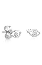 Women's Shy By Se Evil Eye Diamond Stud Earrings