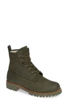 Women's Blackstone Ol22 Lace-up Boot With Genuine Shearling Lining Eu - Green