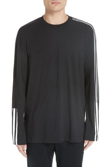 Men's Y-3 X Adidas Stripe T-shirt - Black