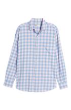 Men's Peter Millar Seaglass Gingham Check Sport Shirt