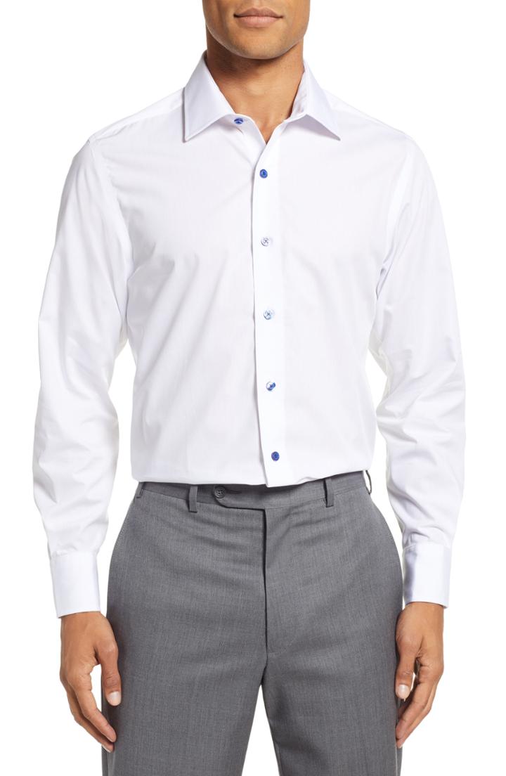 Men's Stantt Classic Fit Solid Dress Shirt