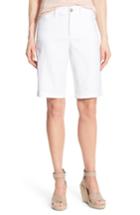 Women's Nydj Catherine Linen Blend Bermuda Shorts - White