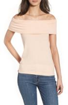 Women's Cupcakes And Cashmere Cathie Off The Shoulder Top - Coral