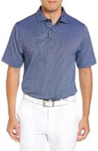 Men's Bobby Jones Xh20 Freckle Jacquard Stretch Golf Polo - Blue