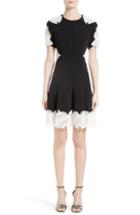 Women's Jonathan Simkhai Corded Lace Trim Crepe Dress
