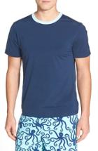 Men's Tom & Teddy Short Sleeve Stretch Rashguard, Size - Blue