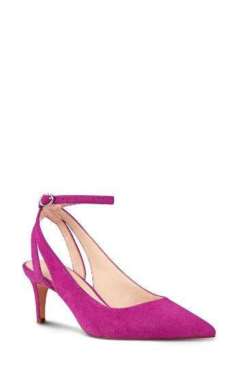 Women's Nine West Shawn Ankle Strap Pump M - Pink