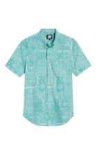 Men's Reyn Spooner Aloha Bandana Fit Sport Shirt, Size Large - Blue