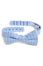 Men's Southern Tide Atlantic Horizontal Cotton & Silk Bow Tie, Size - Blue