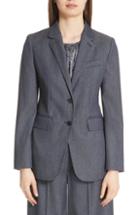 Women's Max Mara Ermes Wool Jacket Us / 38 It - Blue