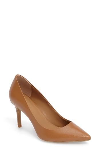 Women's Calvin Klein 'gayle' Pointy Toe Pump .5 M - Metallic