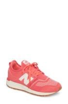 Women's New Balance Sport Style 247 Sneaker .5 B - Coral
