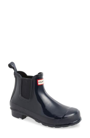 Women's Hunter 'original Gloss' Waterproof Chelsea Boot