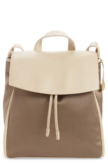 Skagen Ebba Leather & Canvas Backpack - Brown