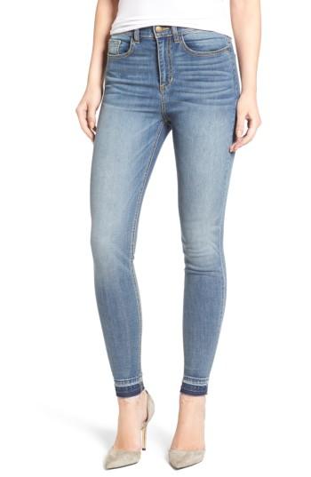 Women's Sp Black Released Hem Skinny Jeans - Blue