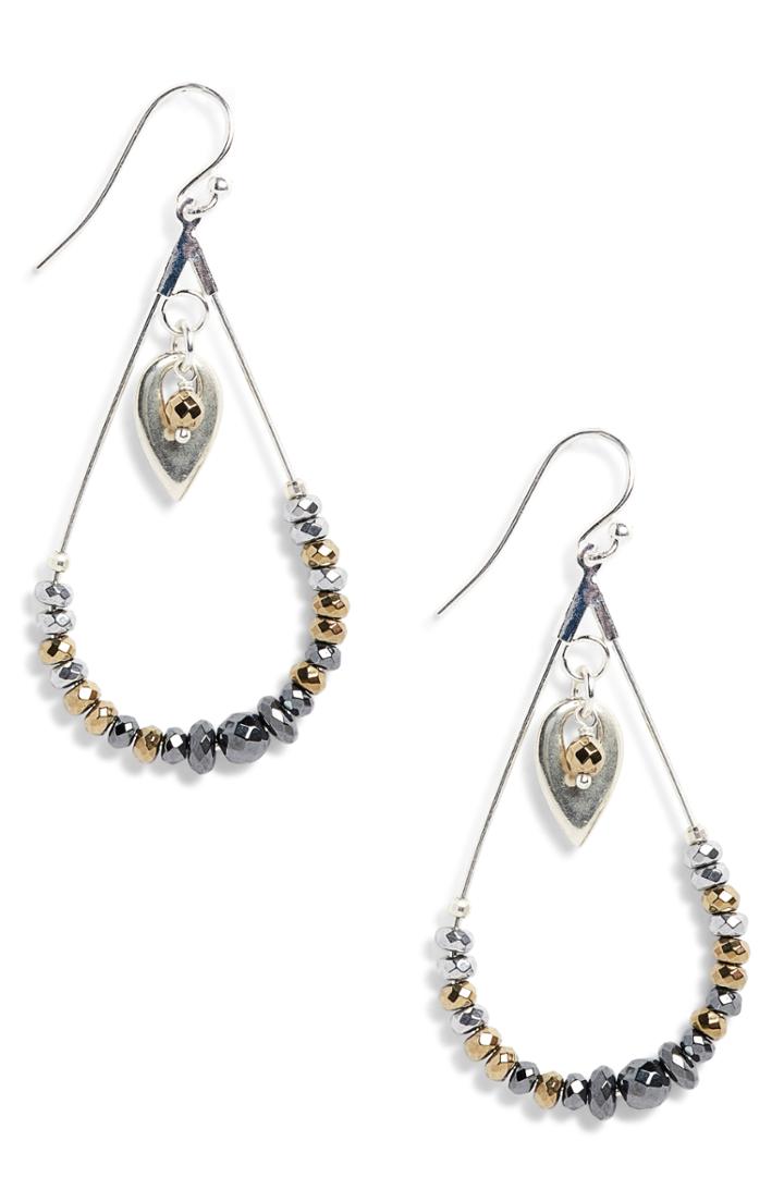 Women's Chan Luu Hematite Drop Earrings