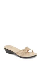 Women's Athena Alexander Harlow Slide Sandal M - Beige