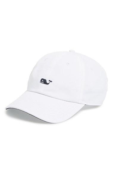 Men's Vineyard Vines Whale Performance Baseball Cap - White