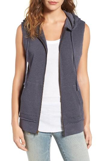 Women's Treasure & Bond Raw Cut Sleeveless Hoodie