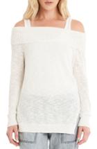 Women's Michael Stars Off The Shoulder Sweater - Grey