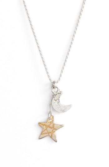 Women's Britt Bolton Moon & Star Pendant Necklace