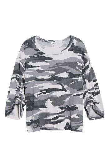 Women's Splendid Shirred Sleeve Tee