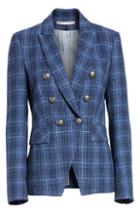 Women's Veronica Beard Miller Wool Blend Plaid Dickey Jacket