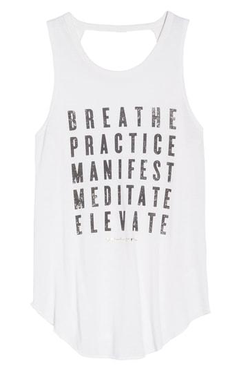 Women's Spiritual Gangster Practice Studio Tank - White