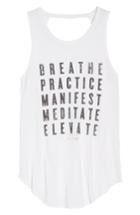 Women's Spiritual Gangster Practice Studio Tank - White