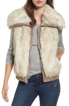 Women's Bb Dakota Collared Faux Fur Vest