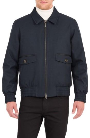 Men's Rainforest Cavalry Twill Bomber Jacket - Blue