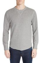 Men's Todd Snyder Double Knit Long Sleeve Sweater - Grey