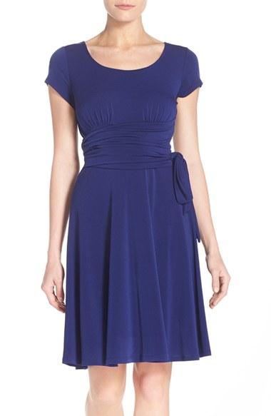 Women's Leota Scoop Neck Jersey Fit & Flare Dress